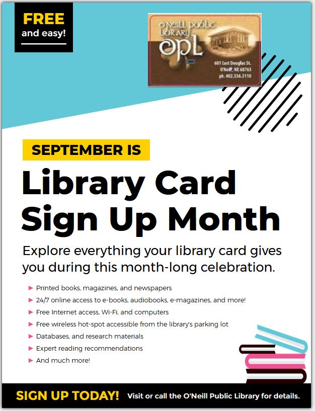 Library Card sign up month
