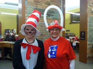 Cat in the Hat appearing at the Dr. Seuss Birthday Bash