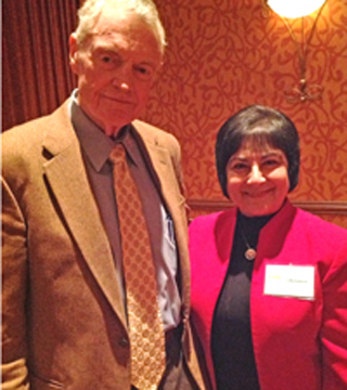 Dr. Tom Osborne and Sally Ganem