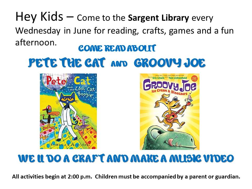 Kid's program every Wednesday in June at 2:00 p.m.