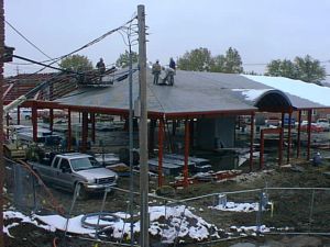 New Seward library building under construction