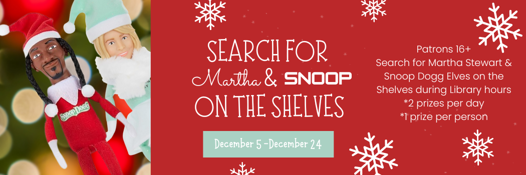 Search for Martha & Snoop on the Shelves (1050 x 350 px)