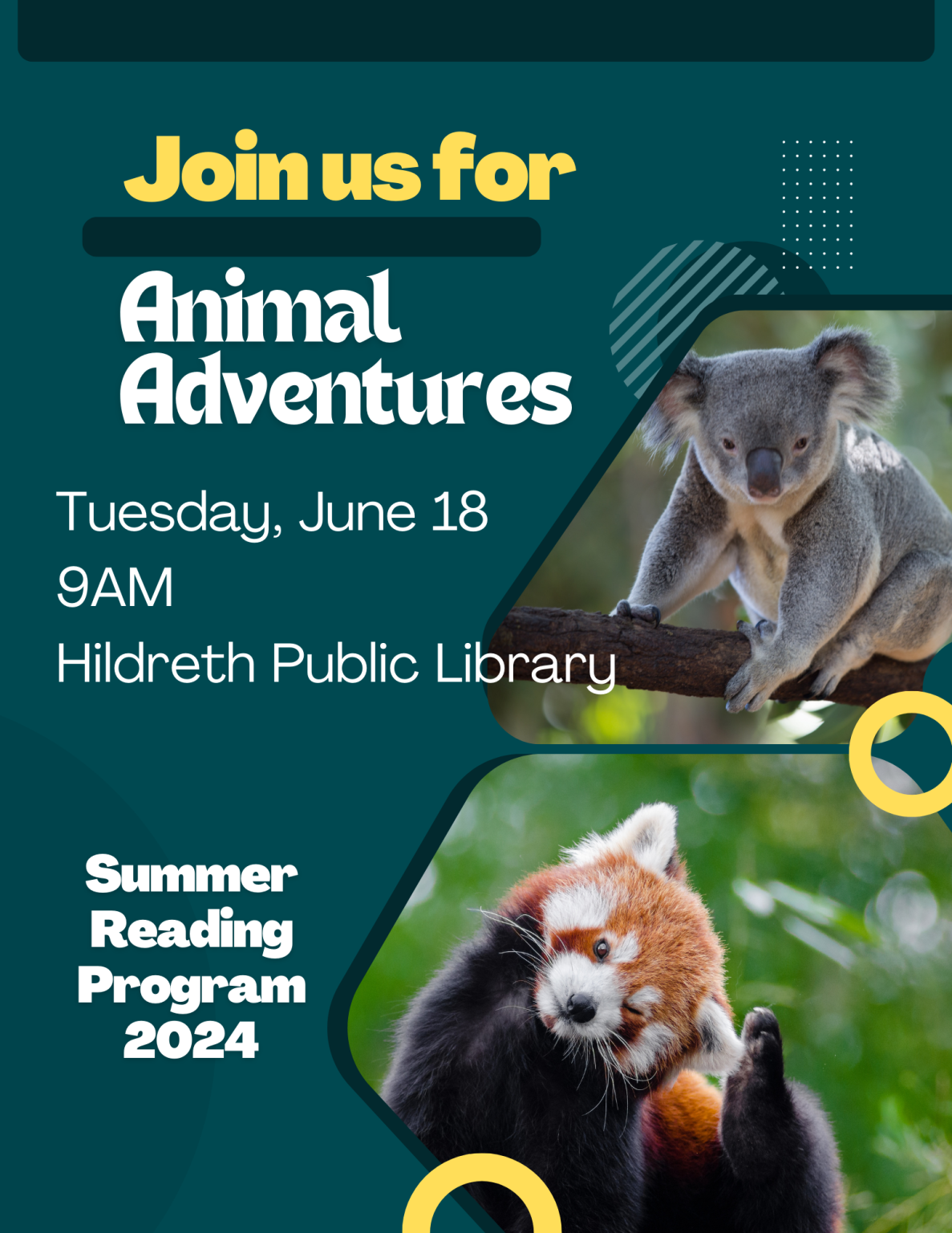 Animal Adventures - Hildreth Public Library