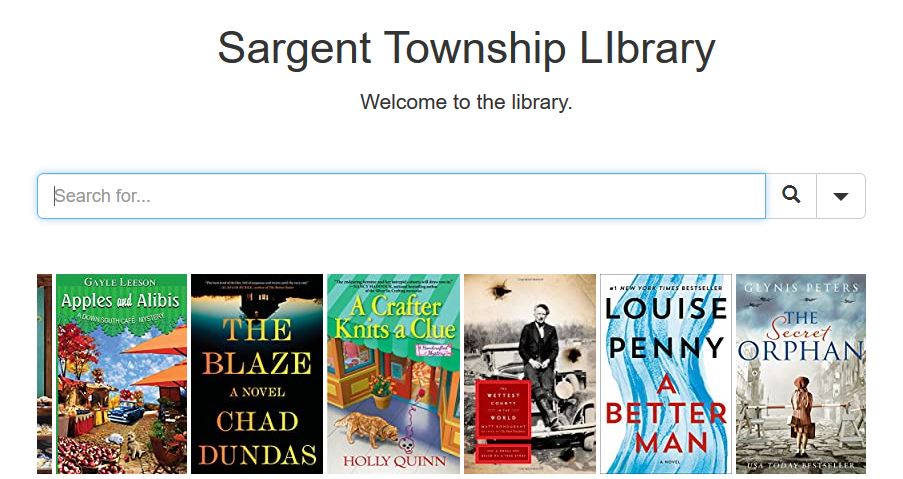 Sargent Township Library card catalog