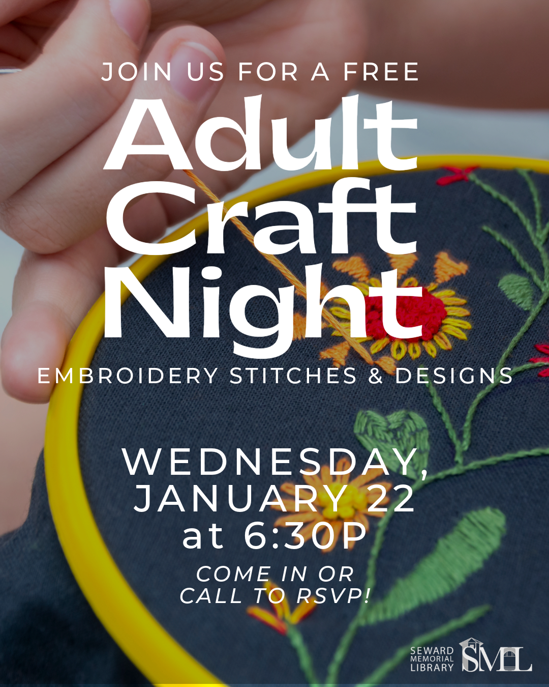 Adult Craft Night - Embroidery