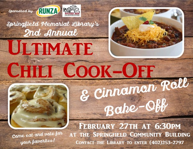 Chili Cook Off Cinnamon Roll Bake Off Springfield Memorial Library